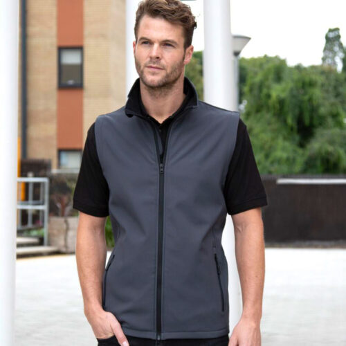 Mens printable softshell bodywarmer