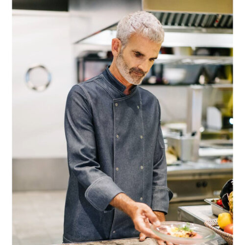 Veste de cuisine en denim