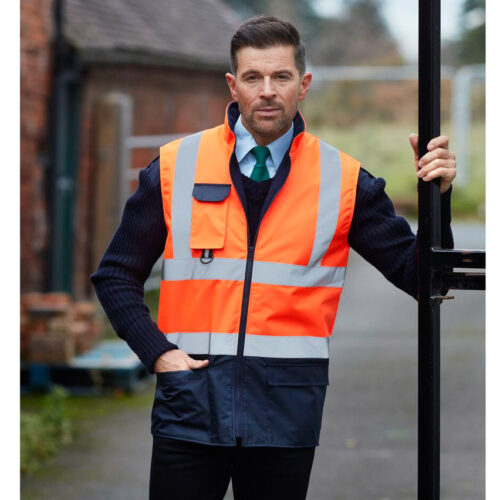 Hi-vis padded bodywarmer